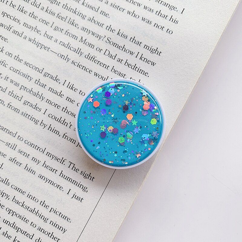 Folding Glitter Mobile Phone Holder Grip Stand Universal Heart Round Support Telephone For iPhone Samsung Huawei Bracket Griptok