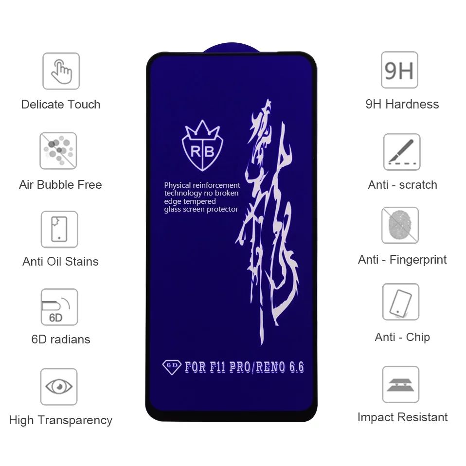 samsung A50s Rainboo Brand Tempered Glass Screen Protector Transparent