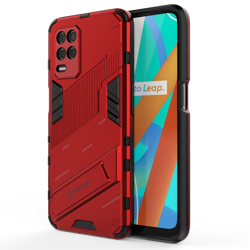 For Realme 8 5G Case Camera Protection Back Cover Bumper with Kickstand Phone Stand Hardcase