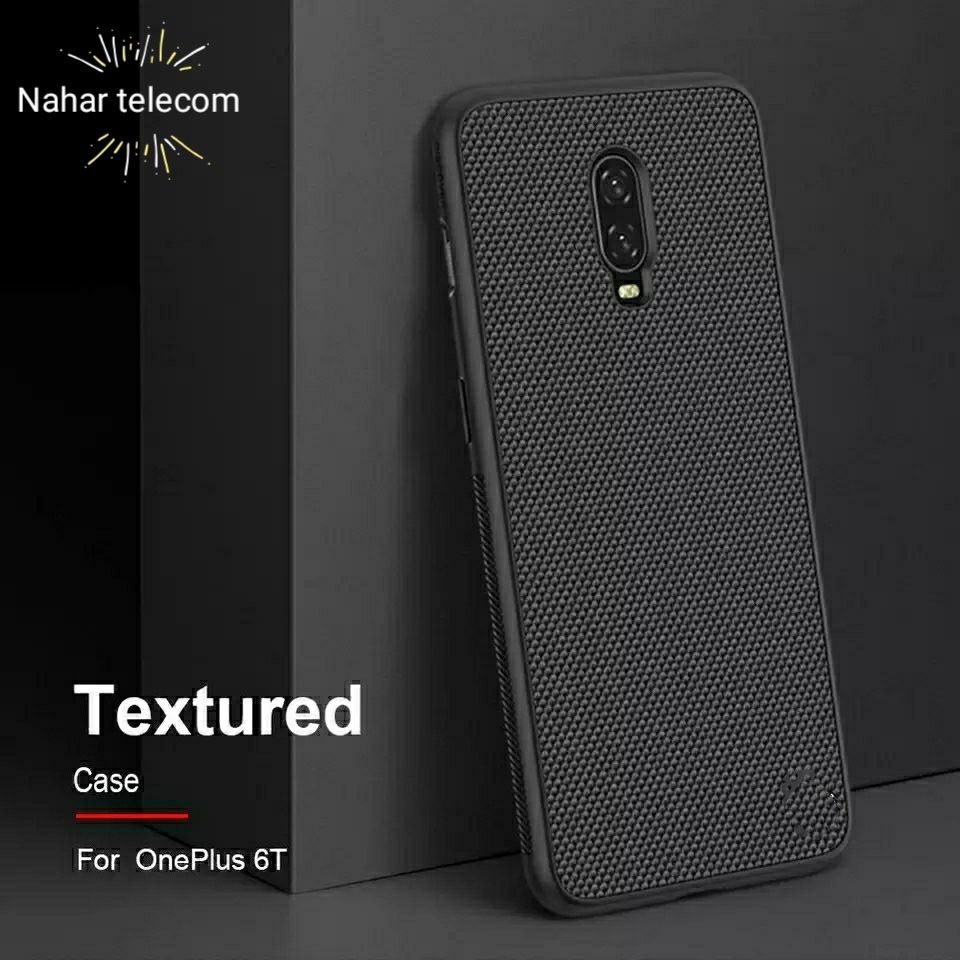 Oneplus 6t নাইলন বাম্পার কেস (কালো)-কালো