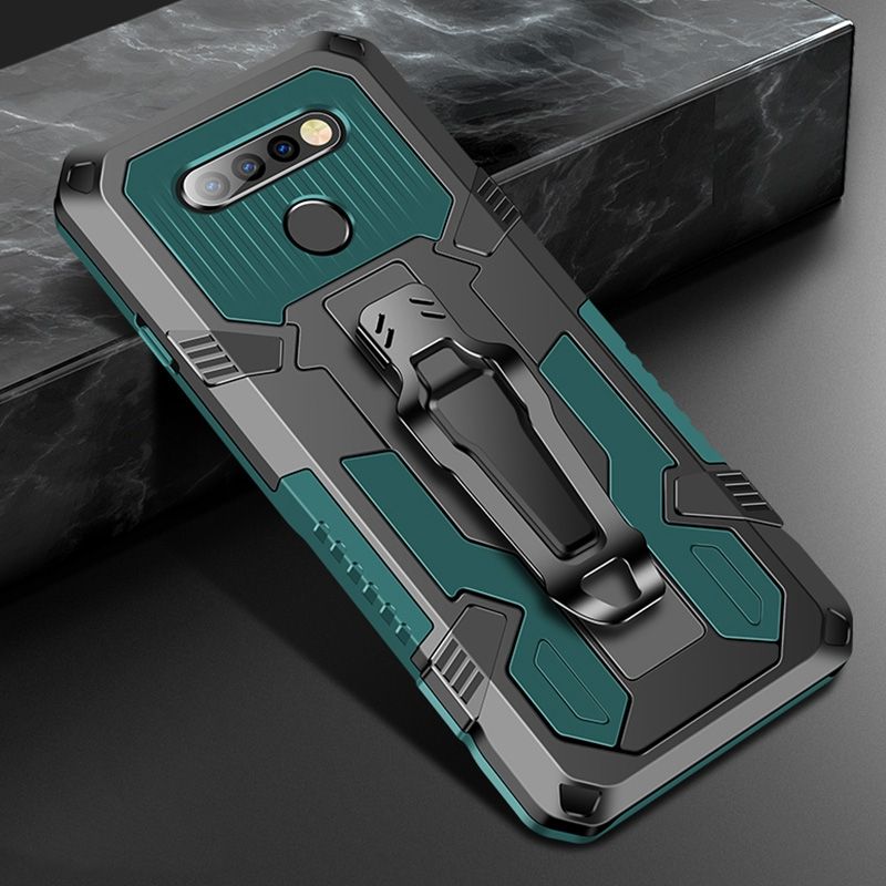 （Ready Stock)For LG Stylo 6 Armor Warrior Shockproof PC + TPU Protective Case(Army Green)
