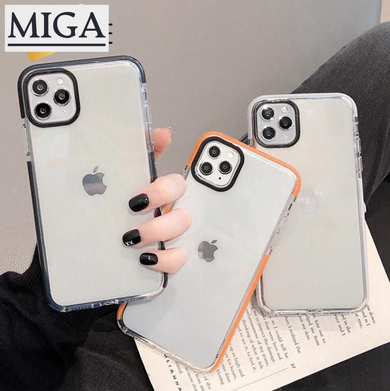Personality Dual Color TPU Airbag Phone Case For iPhone 11 Pro Max 6 7 8 6s Plus Anti-skid Transparent Phone Case For X XS Max XR Creative Back Cover