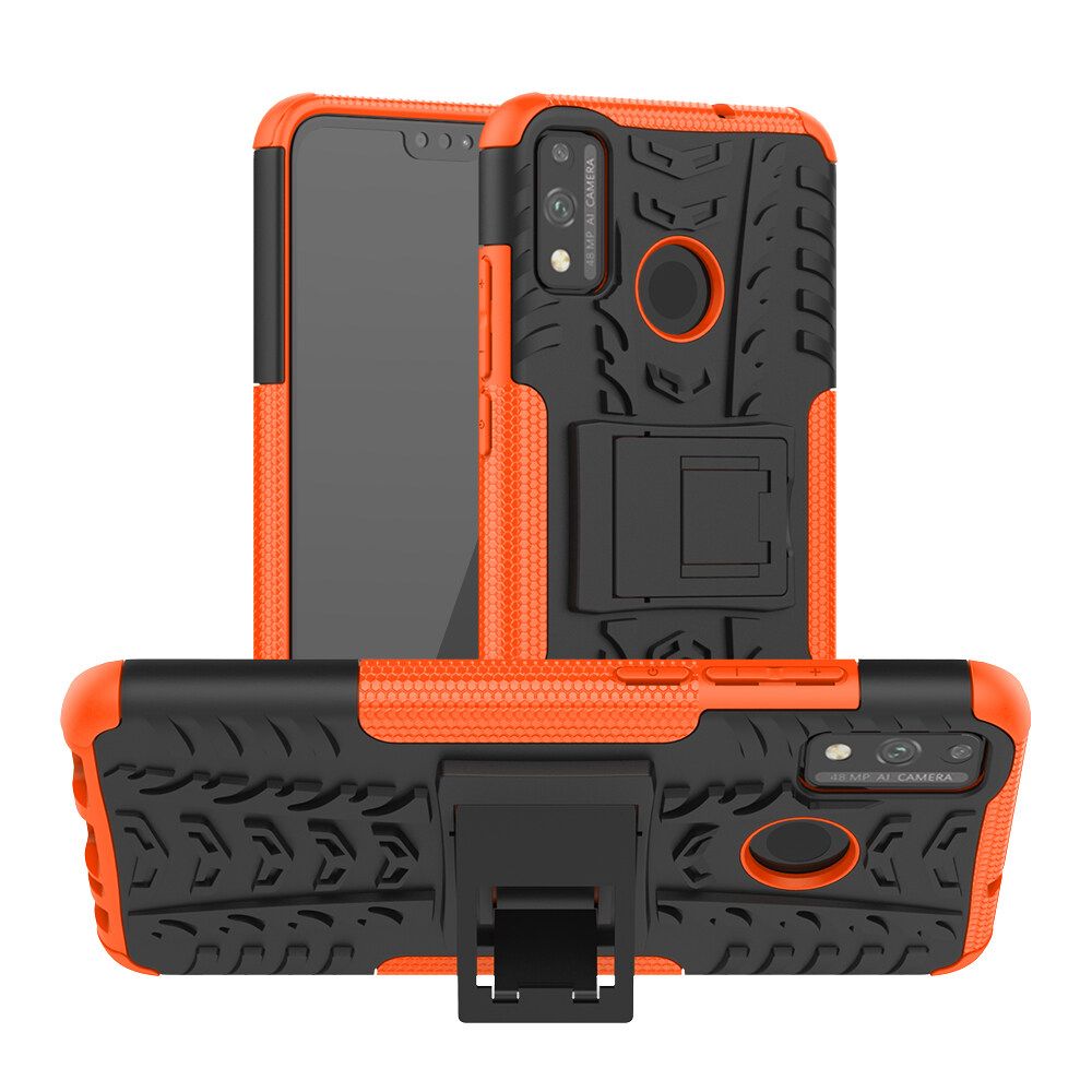 For Honor 9X Lite Dual Layer Heavy Duty Armor Tough Hybrid Shockproof Stand Protective Case Cover