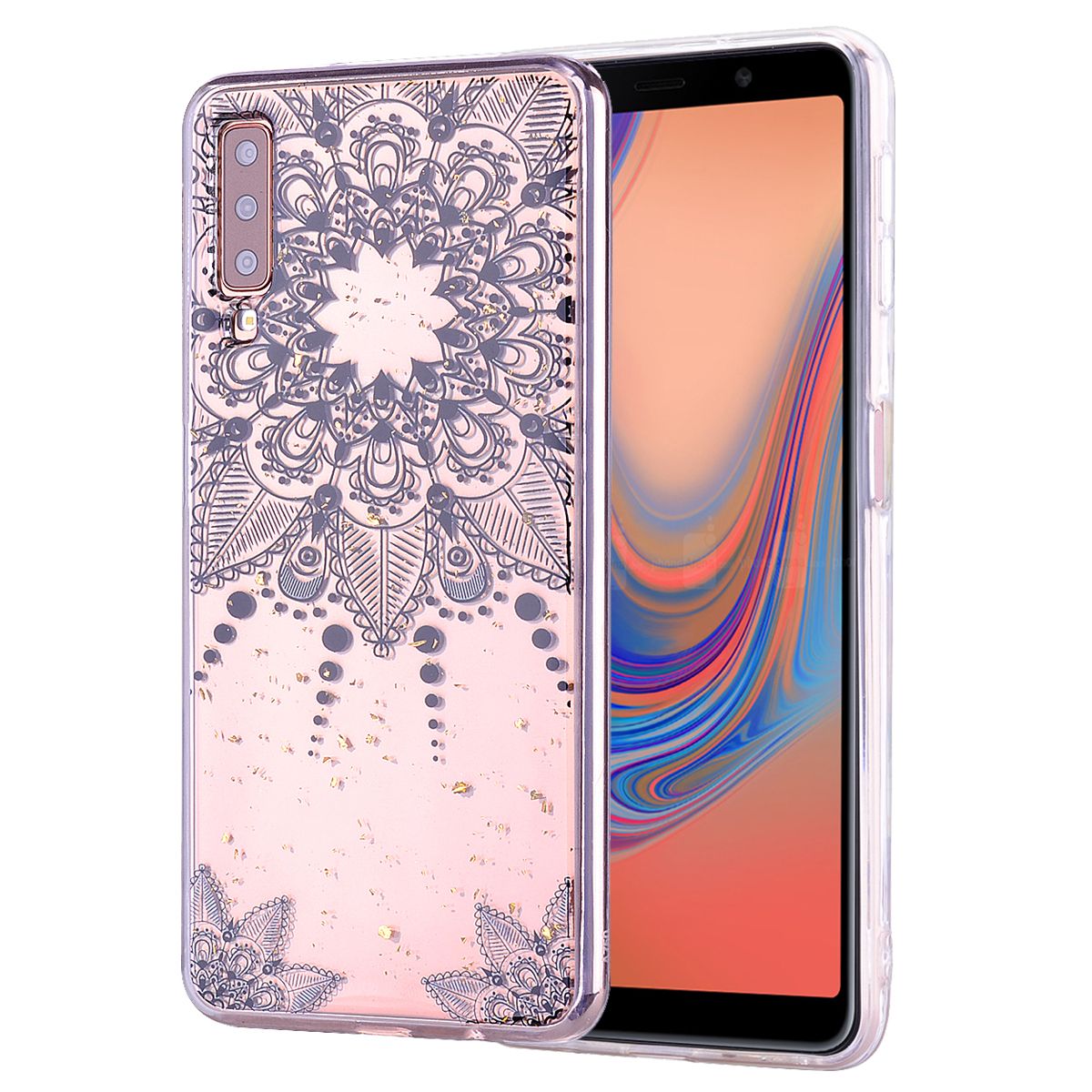 Yfashion For   2018 Fashion Color Painted Epoxy old Foil PU Anti-scratch Non-slip Protective Cover Back Case