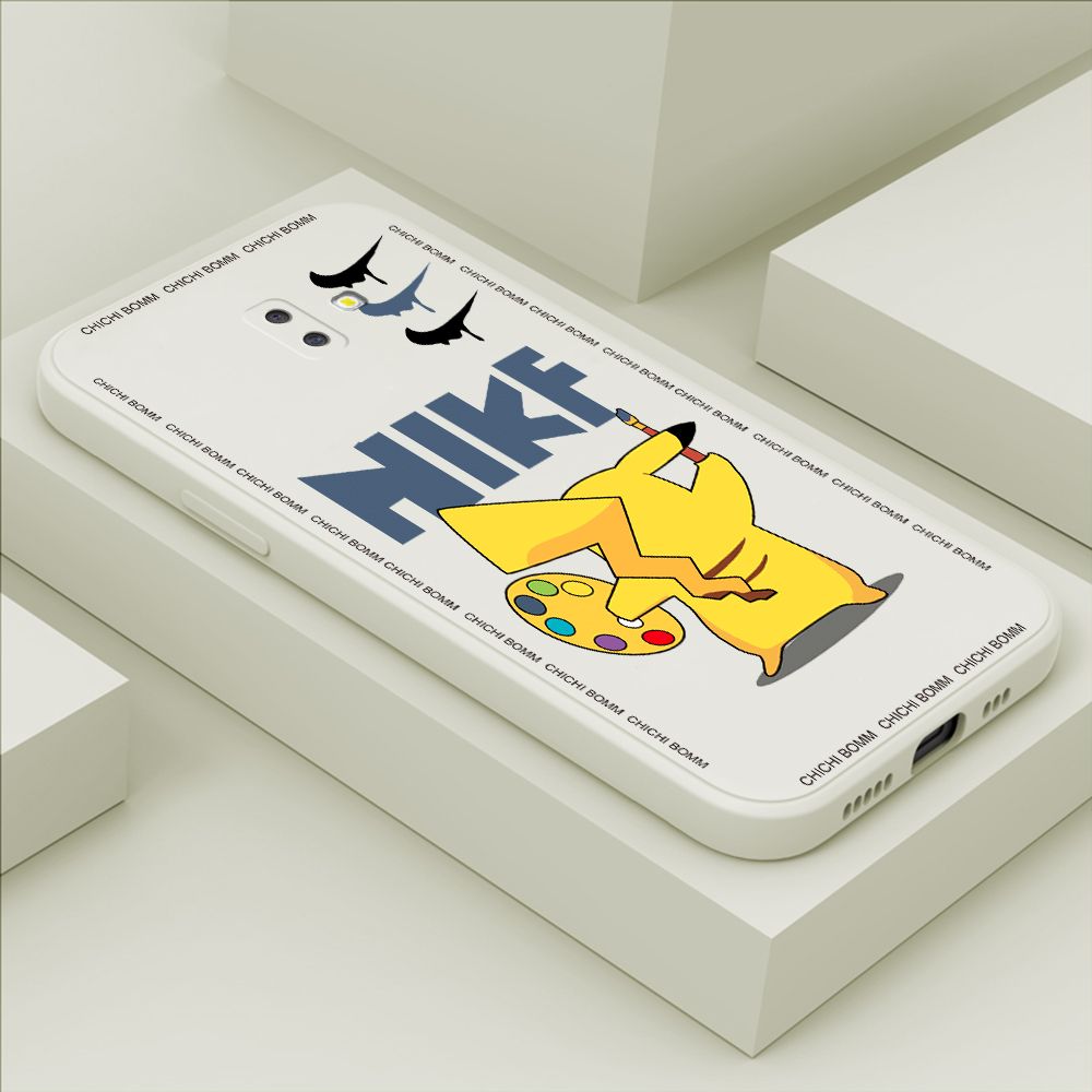 Hontinga for Samsung J6 Prime Case Fashion Cartoon Animals Phone Case Phone Case Soft Square Edge Silicone Cases Full Lens Cover Shockproof Protection Cover