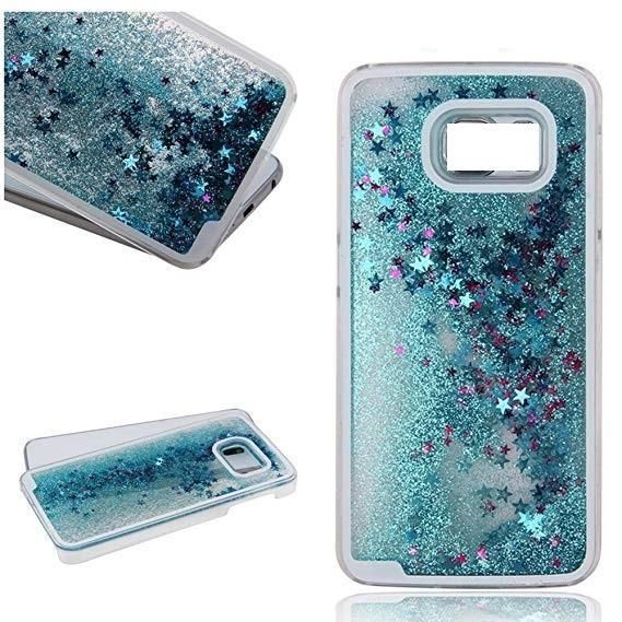 Samsung S8 3D Glitter Back Cover  -Green&Transparent