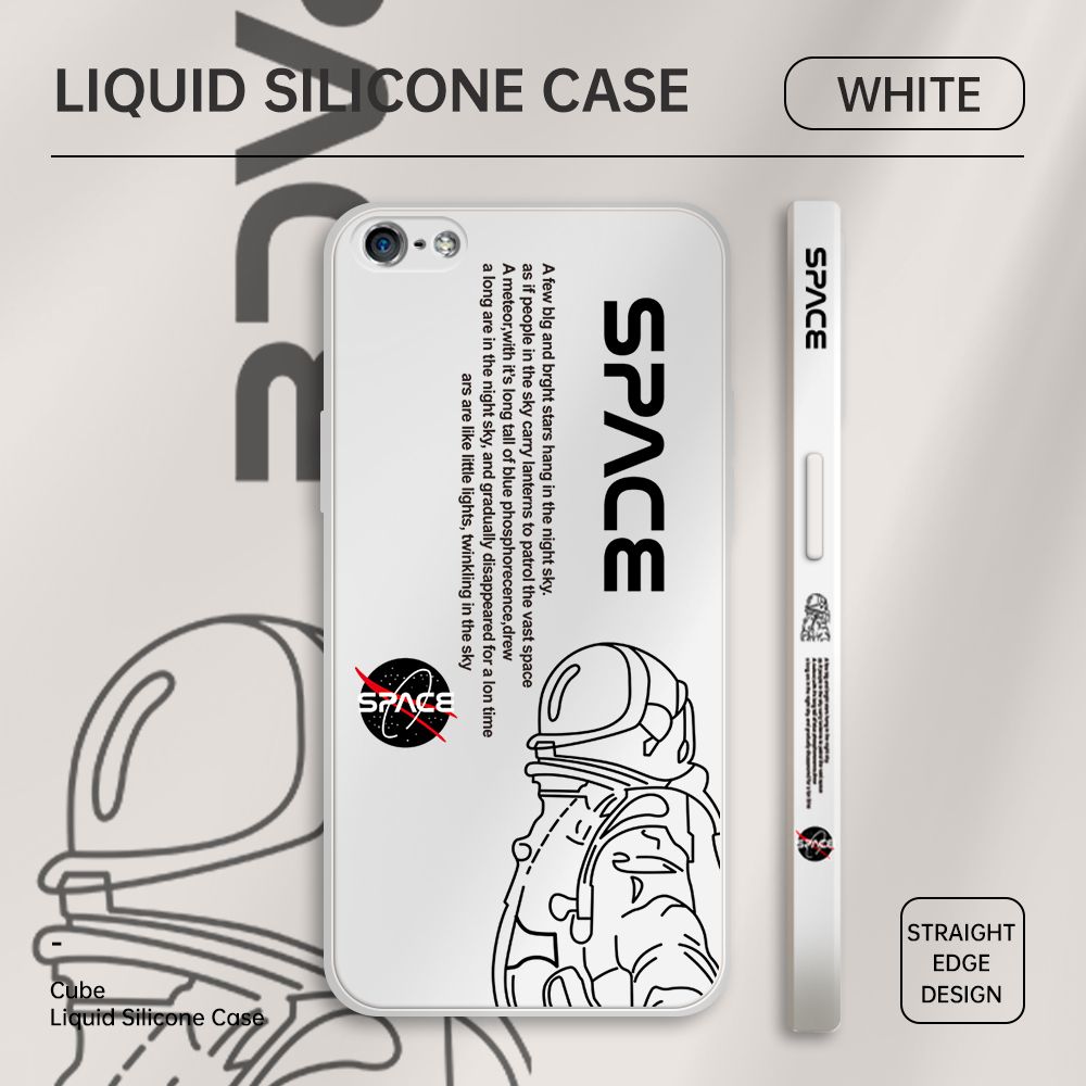 ZeroQiQi for iPhone 5S Case Planet Astronaut Phone Cover Soft Full Lens Protection Casing Ultra Thin Soft Liquid Silicone Phone Cases