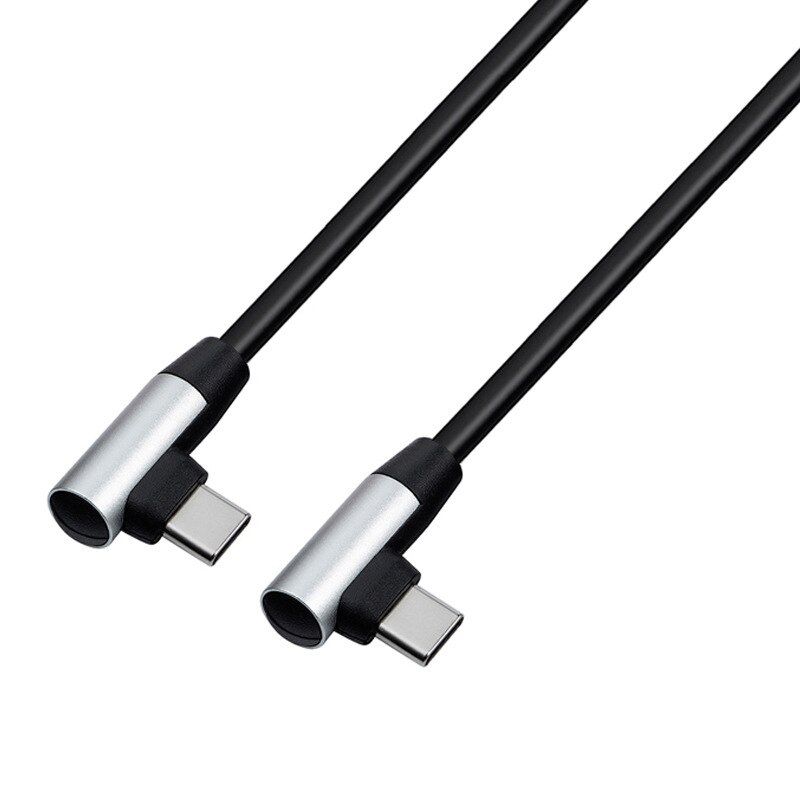 90 Degree Elbow Type-c Cables 20V 3A 60W PD Fast Charging Type C To Type C Male to Male USB Type-C Devices 0.2m 0.5m 1m 2m