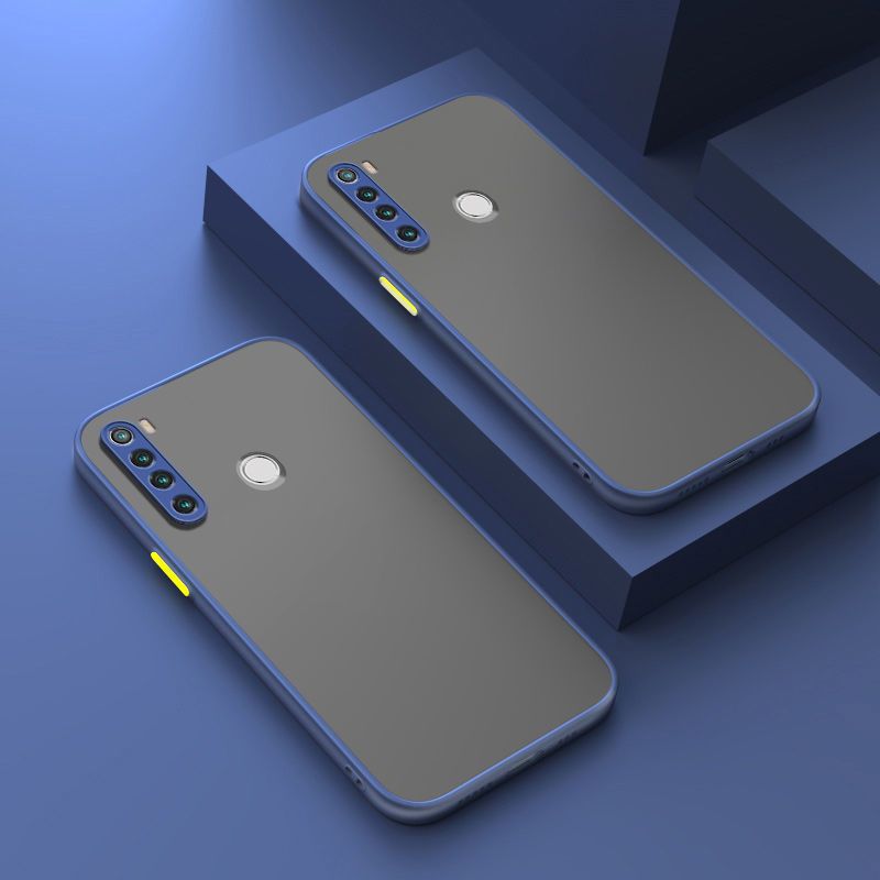 For Xiaomi Redmi Note 8 Back Cover [Camera Lens Protection] Luxury Translucent Matte Protective Case Soft Silicone Bumper Shockproof Mobile Phone Cases