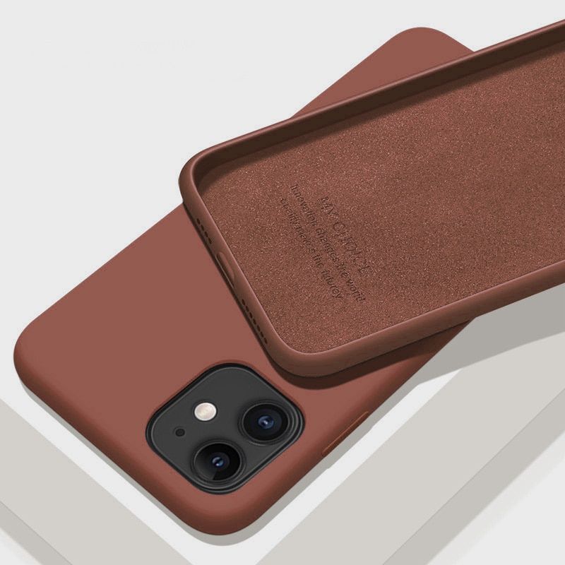 Liquid Silicone Luxury Case For Apple iPhone 11 12 13 Pro Max mini 7 8 6 6S Plus XR X XS MAX 5 SE Shockproof Case Cover