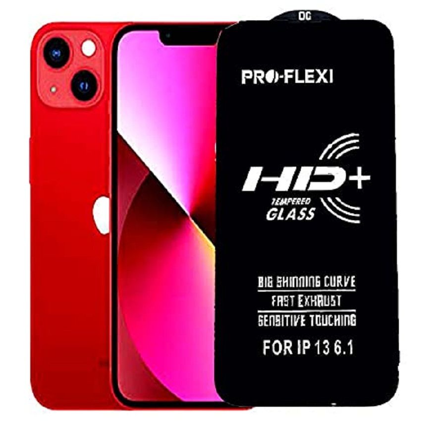 For Apple iPhone 13 Pro (6.1) OG Type Tempered Glass Screen Protector (Better than 6D/9D/11D)- Black