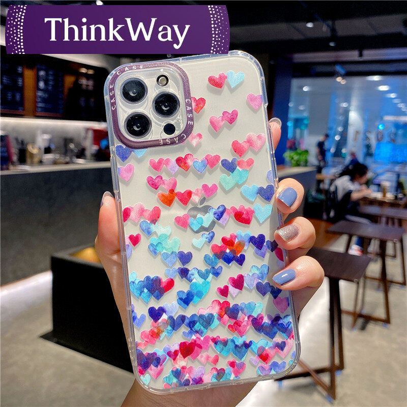 Heart-shaped phone case for P40 P30 LITE Y9S Y6P Y7P NOVA7I 7 6 SE 5T 3I cute full protection shockproof soft HUAWEI phone case