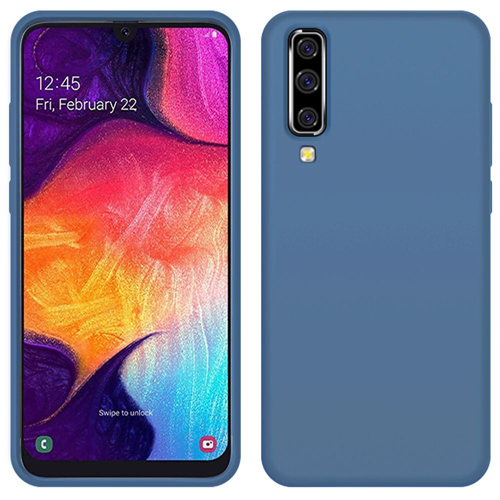 Liquid Silicone Soft Cover For Samsung Galaxy A50 Shockproof Phone Case