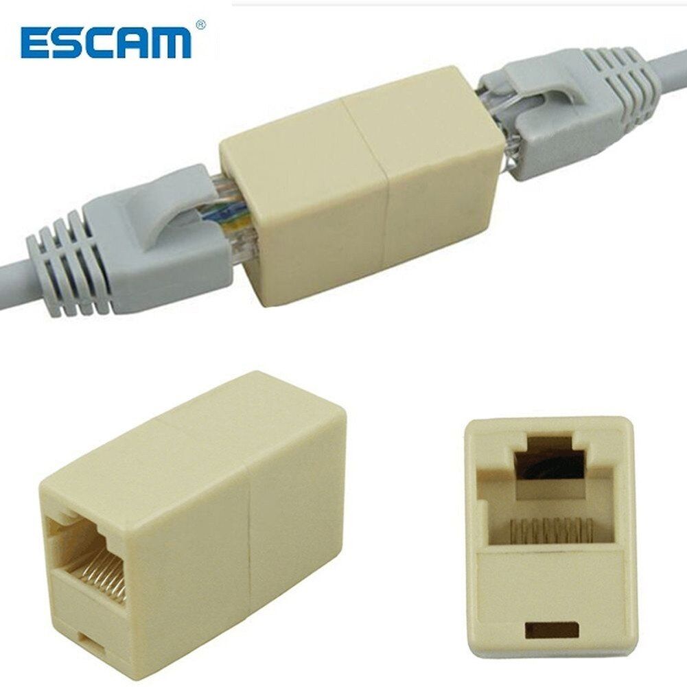 Cable Joiner RJ45 Extender Plug Ethernet Lan Network Cable Connector