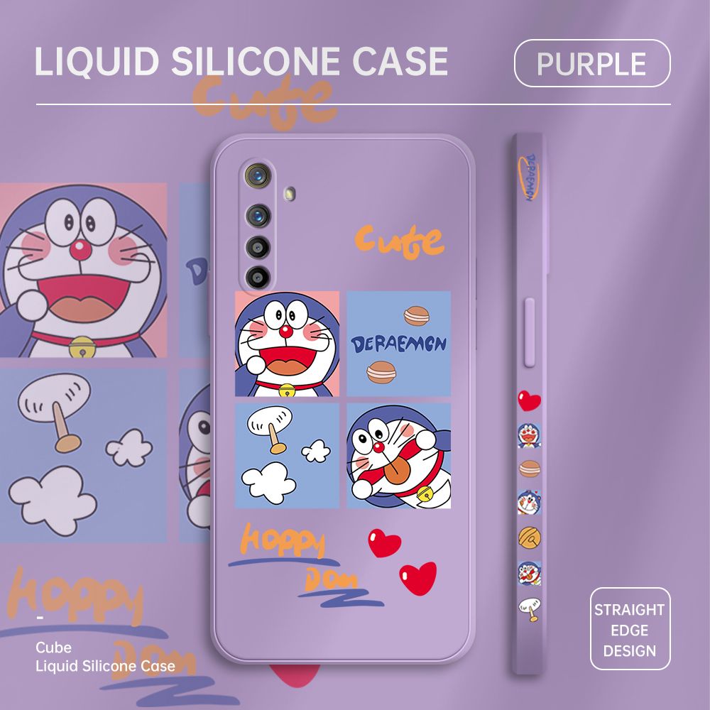 ZeroQiQi for Realme XT Case Cartoon Cat Phone Cover Soft Full Lens Protection Case Ultra Thin Soft Liquid Silicone Phone Case