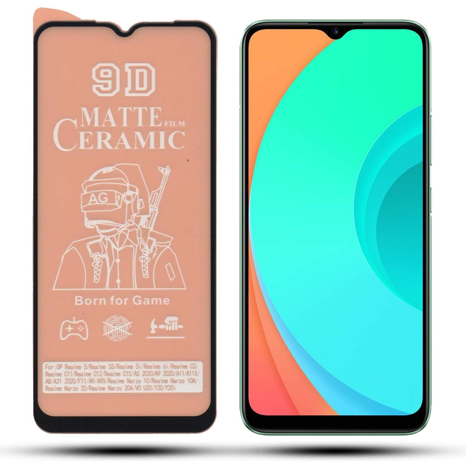 Matte Film Ceramic Screen Protector Gaming For Realme C11/ C15