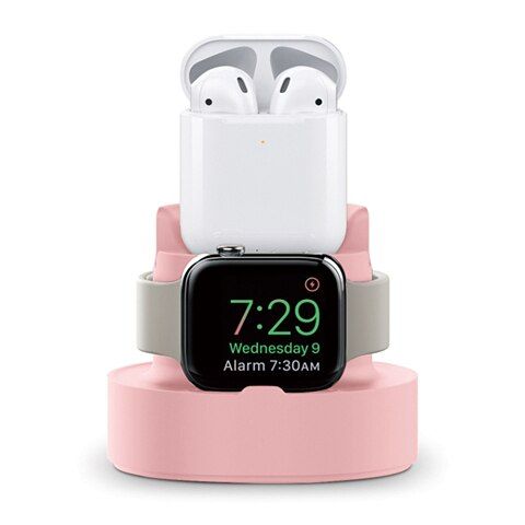 3 In1 Silicone Charging Dock Station For AirPods Case Charger Station Charger For Watch iphone 12 Cases Series Base Stand Holder