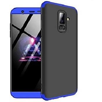 Samsung J6 Plus 360 Degree GKK Phone Back Cover - Black & Blue