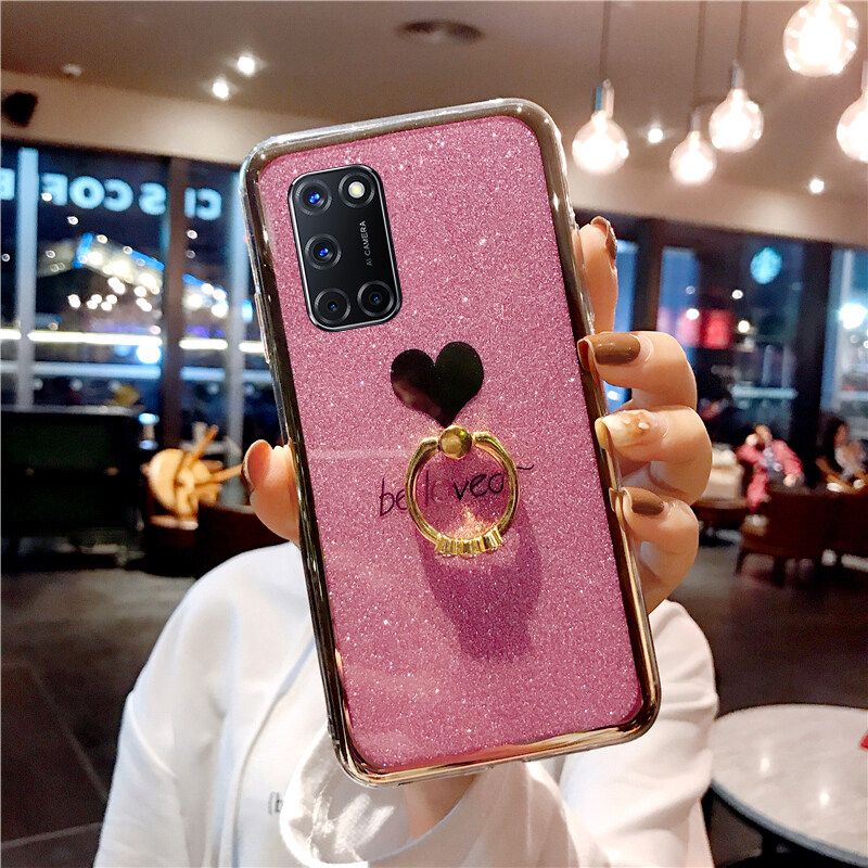 Phone case OPPO A92 Case Soft Be Loved Couple Phone Cases For OPPO A92 Ring Holder Back Cover