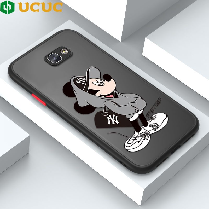 UCUC for Samsung Galaxy J5 Prime Back Cover Handsome Mouse Frosted Transparent Hard Phone Case Thin Shockproof Full Cover Camera Protect Case