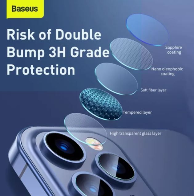 Baseus 0.15mm 0.25mm Back Camera Lens Screen Protector For iPhone 12 Pro Max Phone Lens Protective Flim For iPhone 12 Mini Tempered Glass