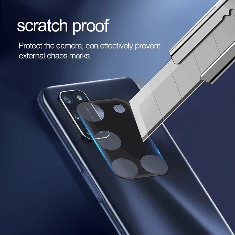 OPPO F19 - Back Full Camera Lens Screen Protector Rear Camera Lens Screen Protector , Upgraded HD, Clear Scratch Resistant Tempered Glass (Full Curved)