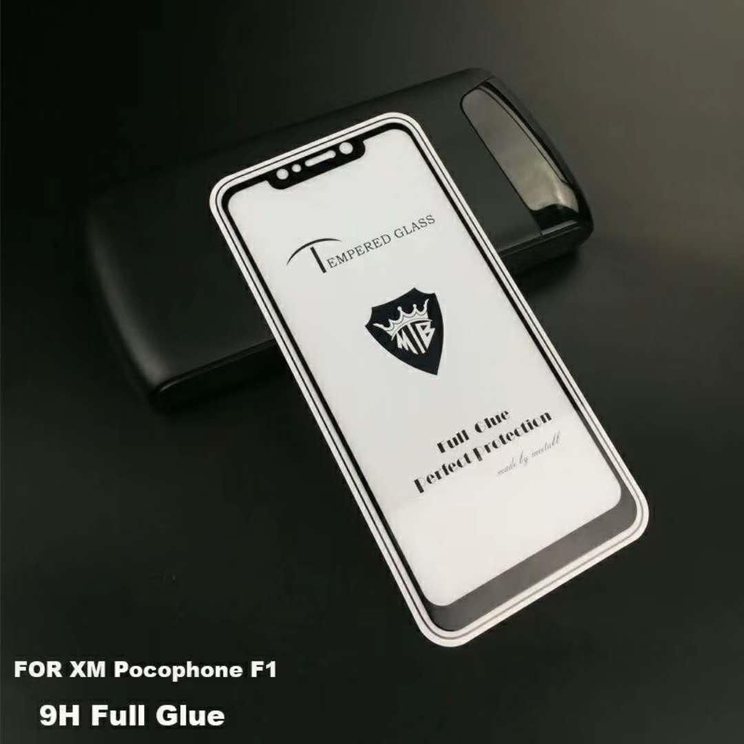 Poco F1 / Pocophone F1 Full Glue Full Glass Best Screen Protector   Mobile