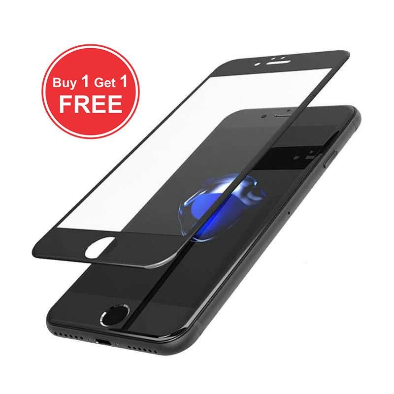 iPhone 8 Plus Full Glue 9H Tempered Glass Protector - Black