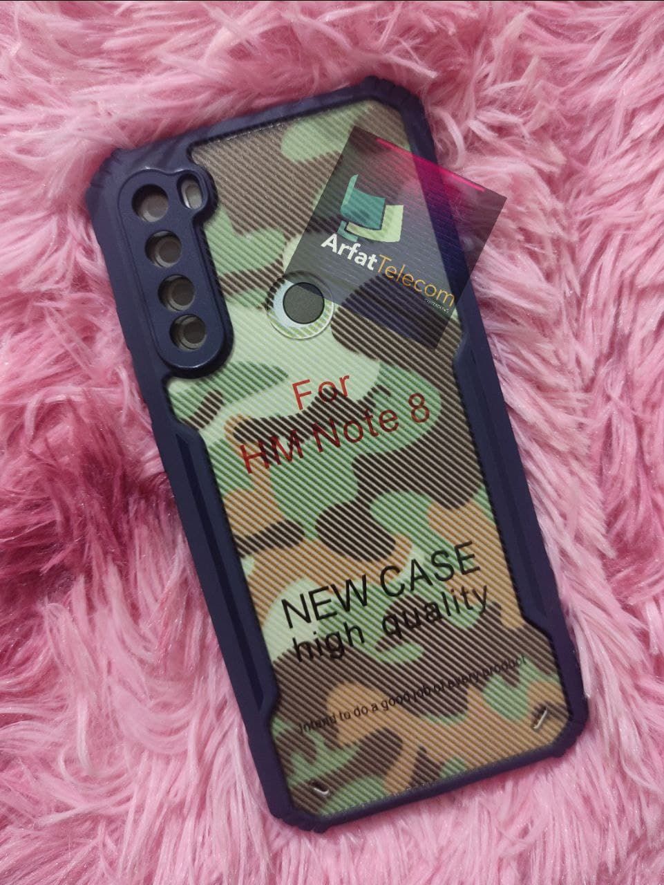For Xiaomi Redmi Note 8 Shockproof Transparent PC TPU Side & Camera Bumper MilitaryArmy Grade Rugged Back Case Cover