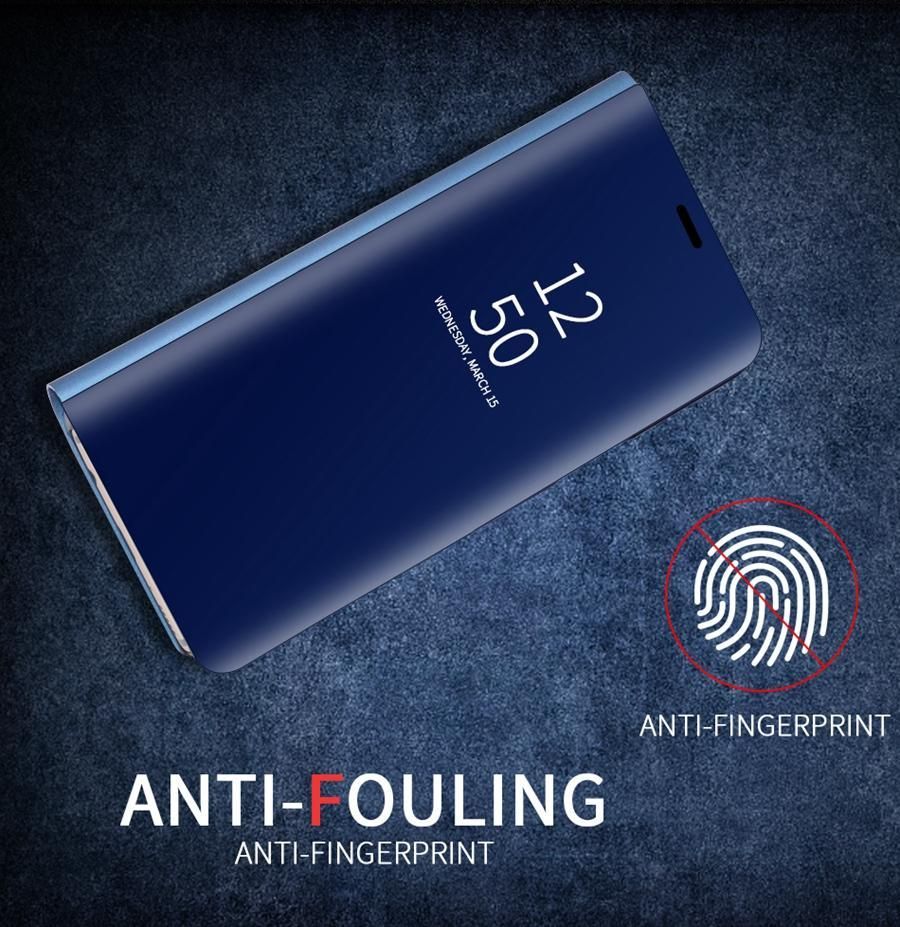 Samsung galaxy s20 plus/samsung galaxy s20 plus 5g (প্রিমিয়াম মানের) লাক্সারি ক্লিয়ার ভিউ মিরর লেদার স্ট্যান্ড ফ্লিপ কভার (মানের পণ্য)