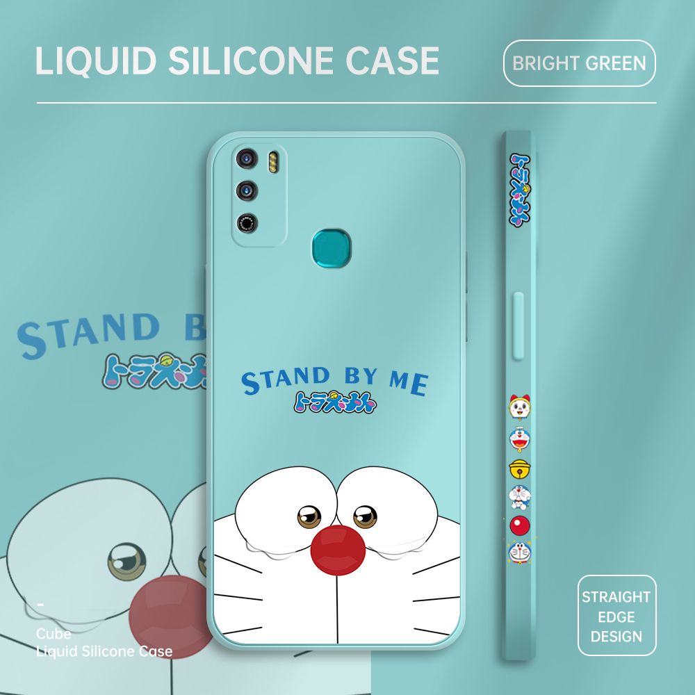 ZeroQiQi for Infinix Hot 9 Play Case Cartoon Weeping Cat Phone Cover Soft Full Lens Protection Casing Ultra Thin Soft Liquid Silicone Phone Cases