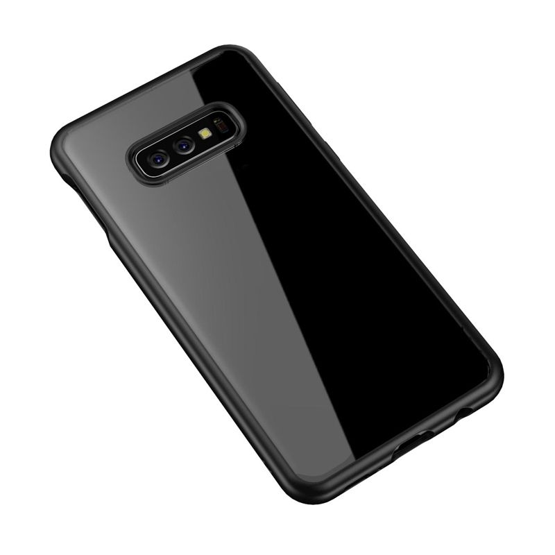Soft TPU Clear Stylish Cover All-Round Protection Anti-Falling Case with Metal Luster Edge Case for Samsung s10/S10plus with waterproofness