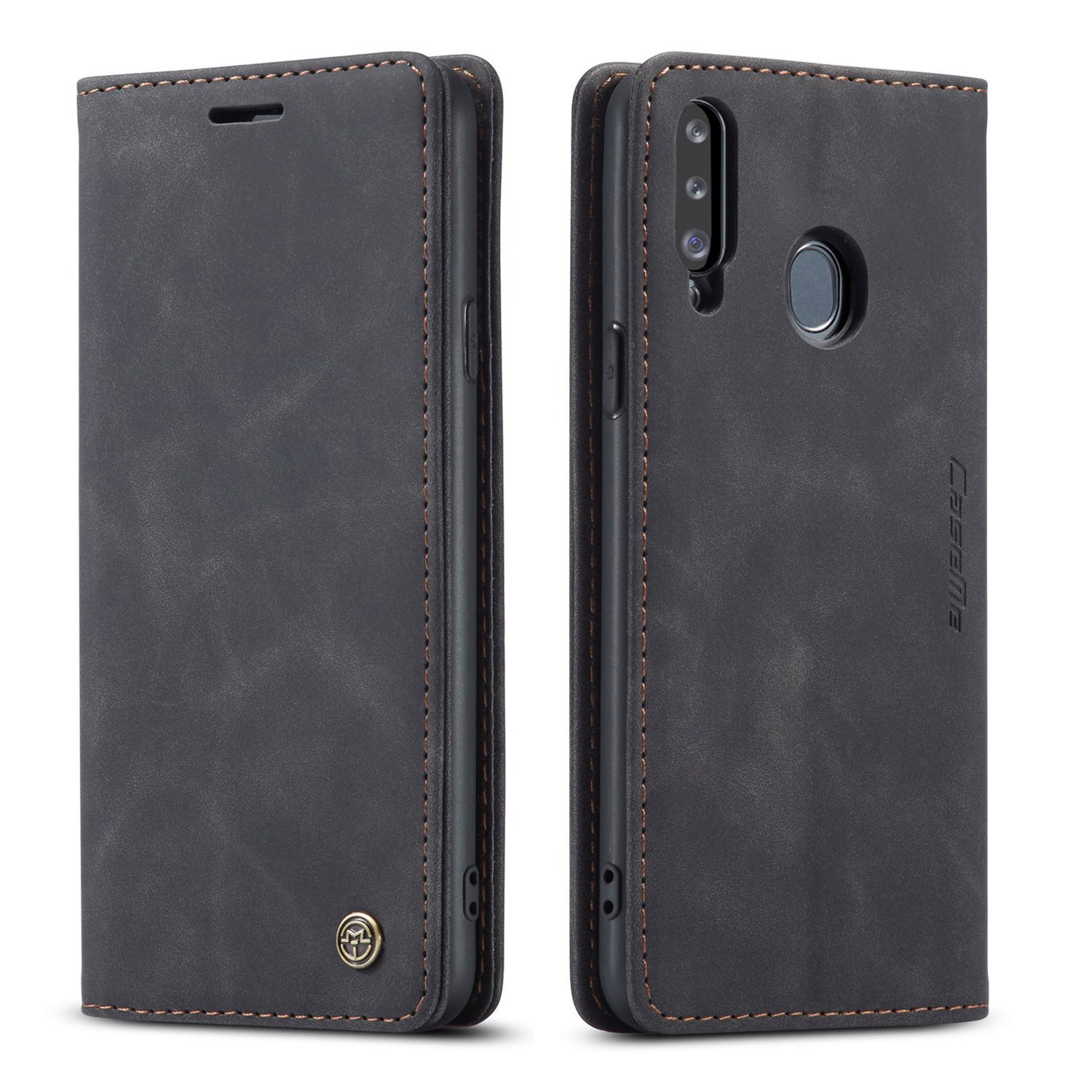High Quality Retro Magnetic Flip Leather Case For Samsung Galaxy A20S Phone Case Wallet Card Cover