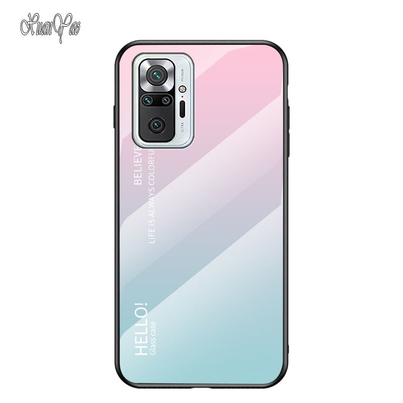 Redmi Note 10S Case XUANYAO Tempered Glass Coque For Xiaomi Redmi Note 4X 5 6 7 8 8T 9 9T 10 Pro Max Case Hard Cover Note 9S