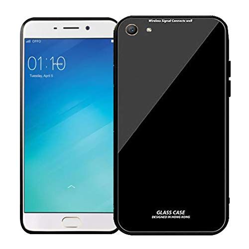 Oppo F1S  Luxurious Glass Back Case Cover  Inbuilt Complete Camera Protection & Anti-Slip Grip  Stunning Design