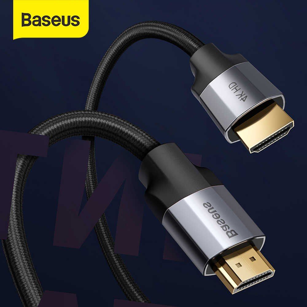 BASEUS 4K HD HDMI to HDMI Adapter Same-Screen HD Conversion Cable 2m/3m