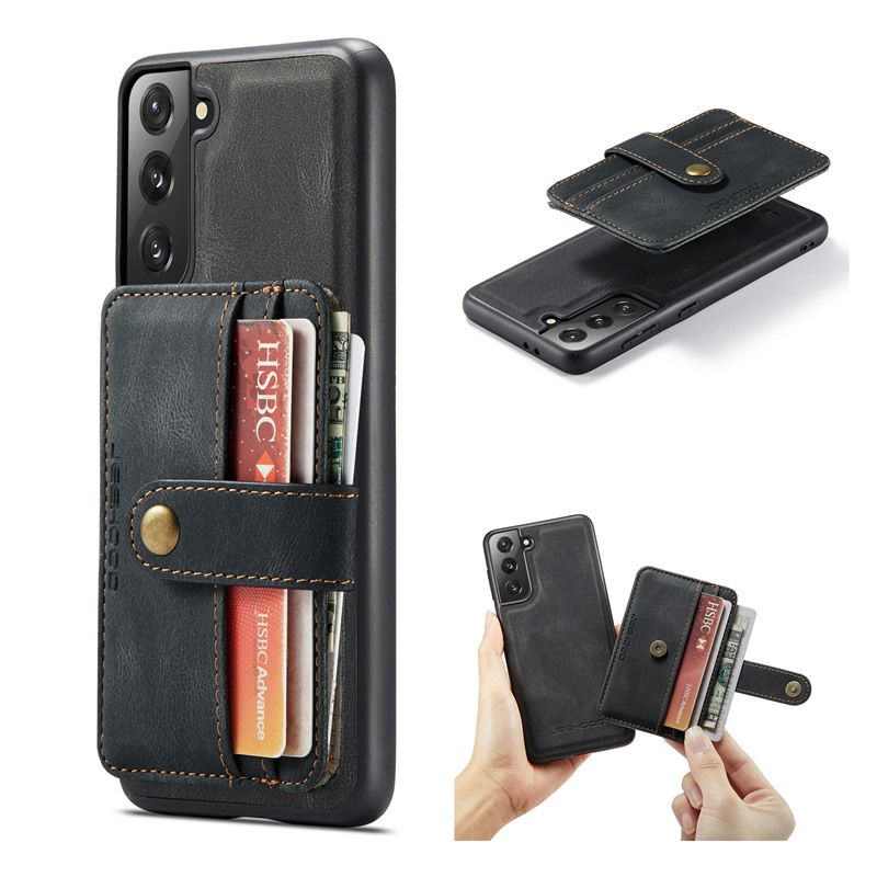 Luxury Leather Case For Samsung Galaxy S21 Plus 5G Moble Back Phone Casing Wallet Bag Magnetic Shockproof Flip Cover