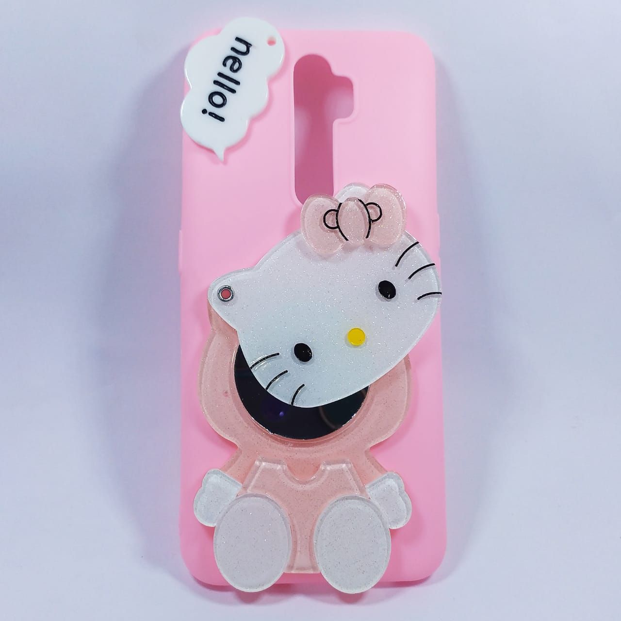 Fashionable Styles Hello Kitty Mirror Case Back Cover FOR Xiaomi Redmi 9/Poco M2