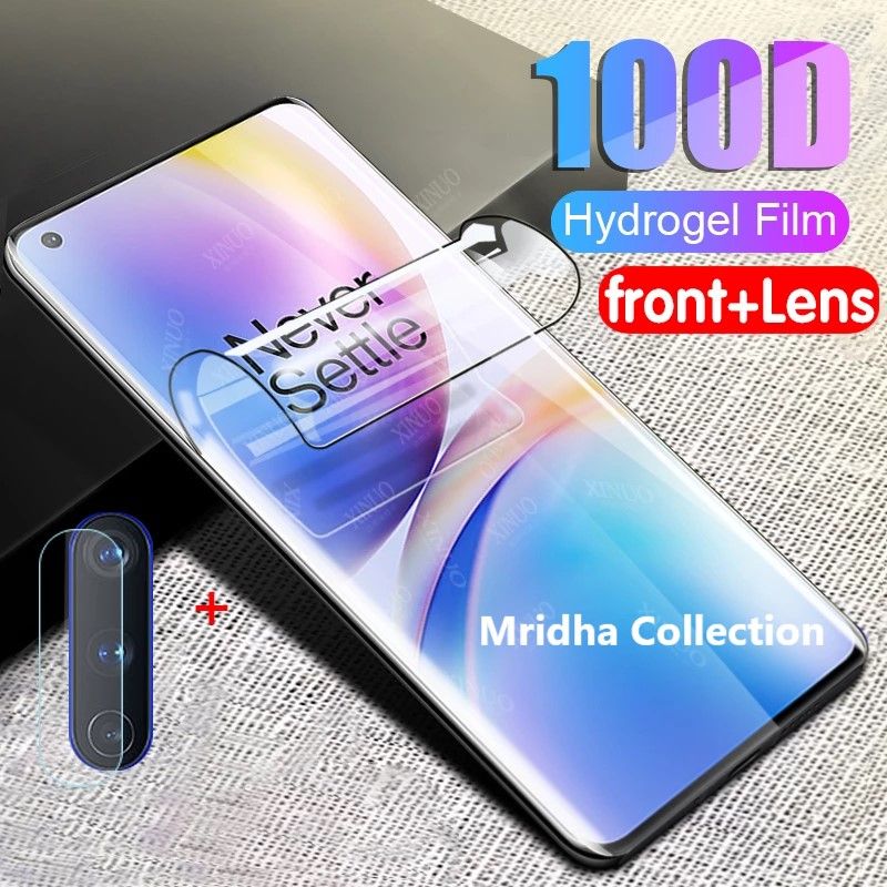 2in1 Protector Combo Pack for Oneplus 7T Pro (Front Poly Protector+Camera Lens Protector Glass)