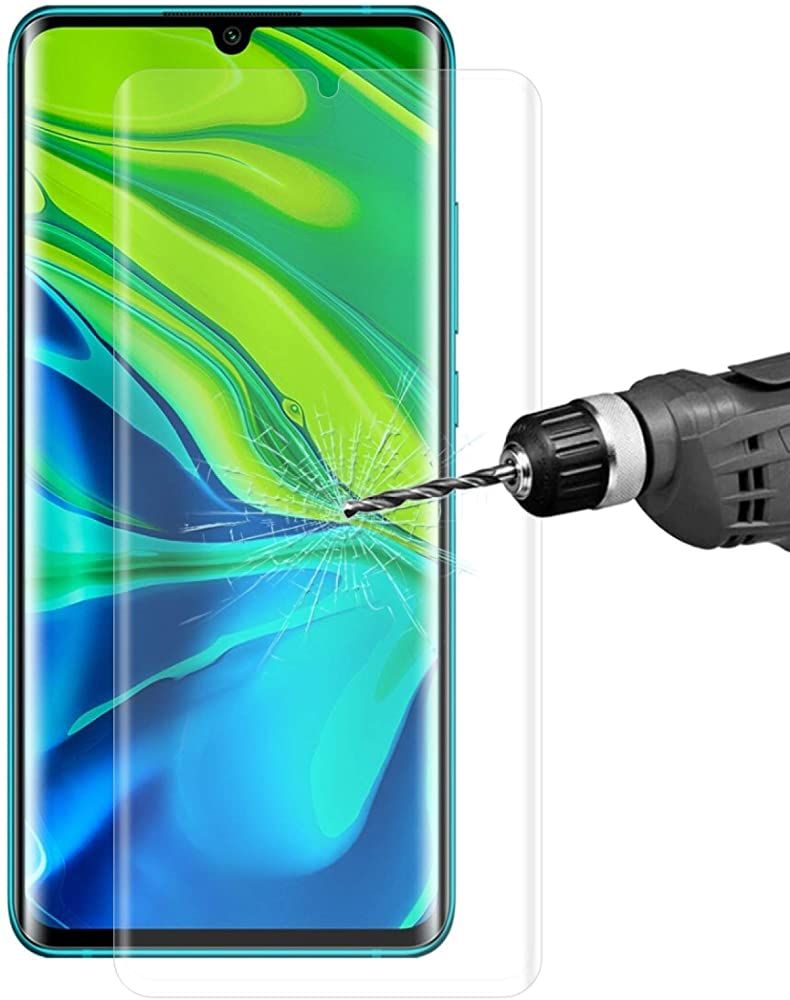 IOTERIJKL Phone Tempered Film for Xiaomi for XIAOMI MI CC9 Pro/MI Note 10 Global Hat-Prince 0.26mm 9H 3D Explosion-Proof Full Screen Curved Heat Bending Tempered Glass Film Film