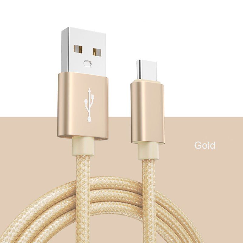 Type C Cable 2A Fast Charge&Sync,Durable Braided Nylon USB C Charge Cable,Powerline For USB Type-C Devices,MacBook,Matebook,iPad
