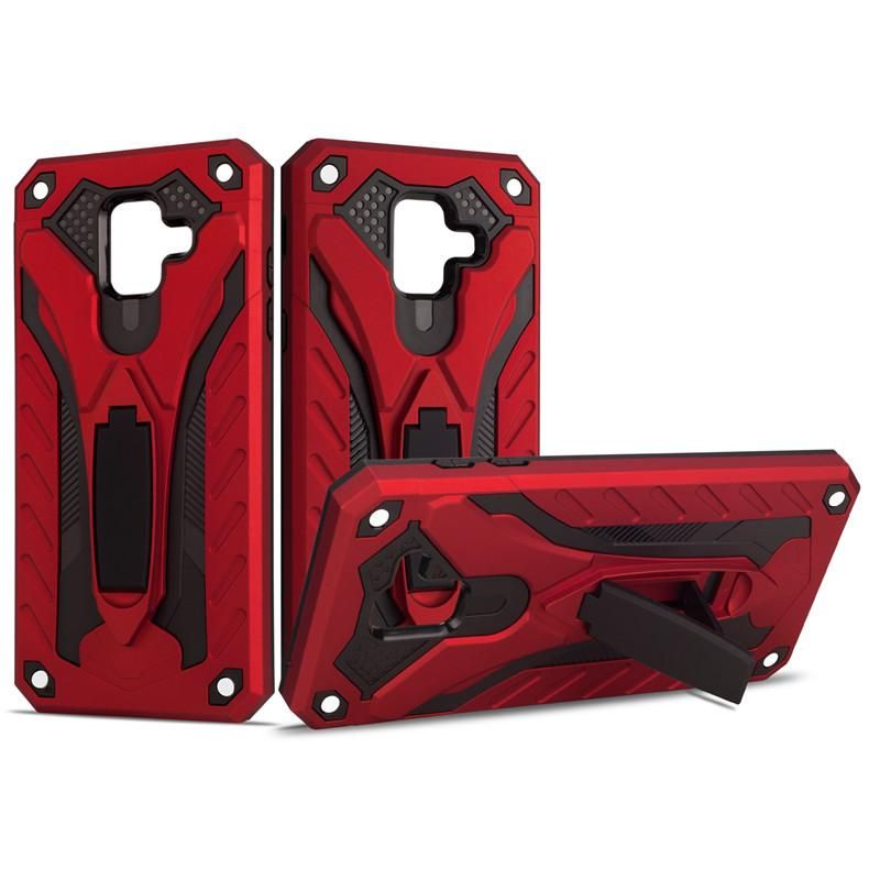 Armor Case For Samsung Galaxy A6 (2108) Shockproof Anti-Fall Silicon Case Kickstand TPU Cover Shell