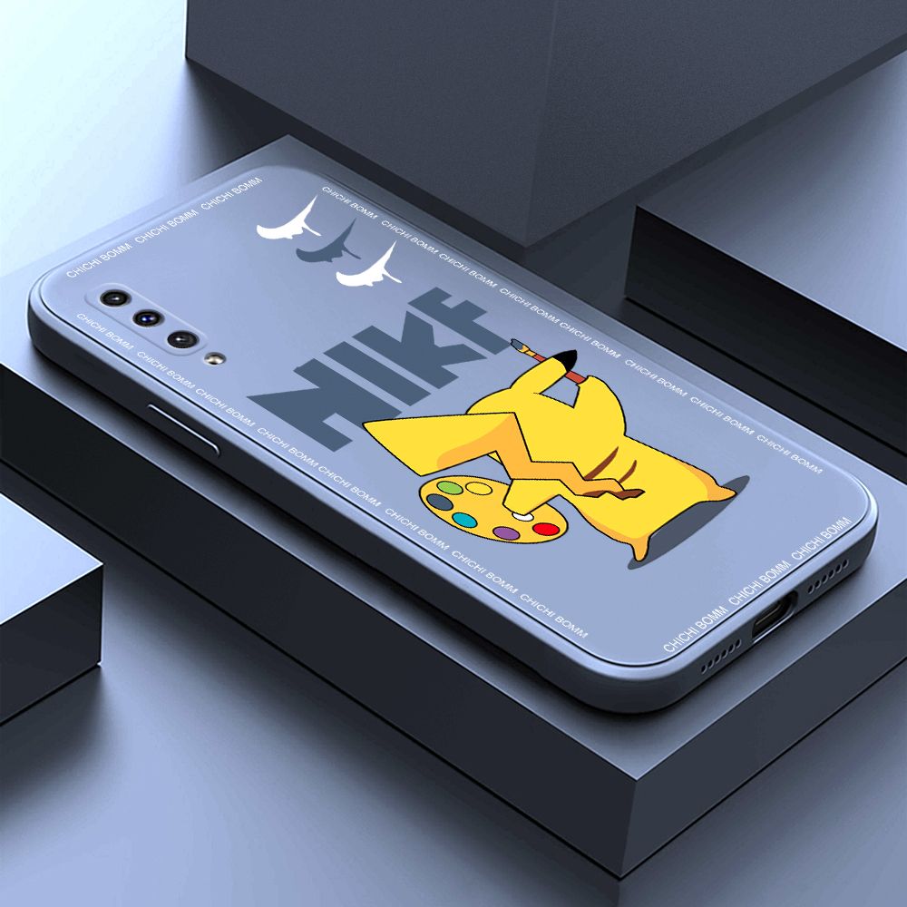 Hontinga for Samsung A50S Case Fashion Cartoon Animals Phone Case Phone Case Soft Square Edge Silicone Cases Full Lens Cover Shockproof Protection Cover