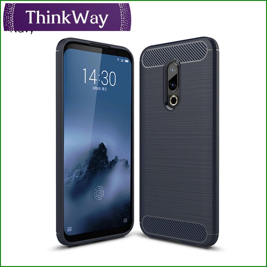 Carbon fiber brushed ultra-light and ultra-thin shockproof silicone TPU non-slip anti-scratch back case cover For Charm Blue E3 & Meizu m15/15lite