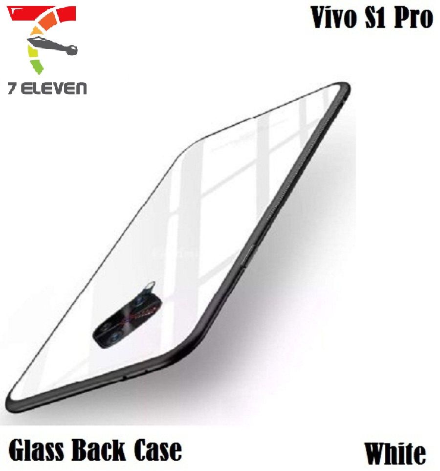 Vivo S1 Pro Luxurious Glass Back Case Cover Inbuilt Complete Camera Protection & Anti-Slip Grip Stunning Design