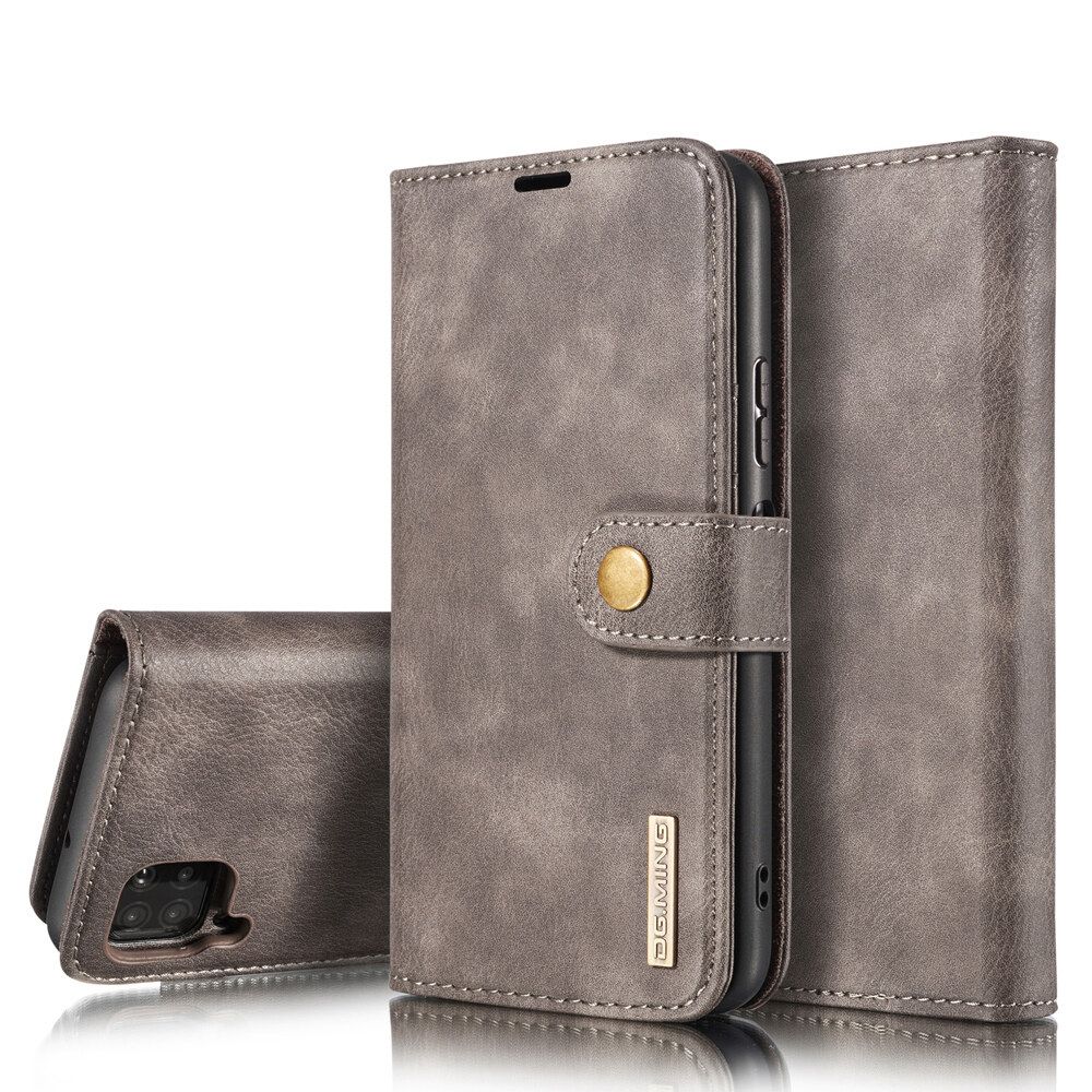 For Samsung Galaxy A42 5G Split Type Magnetic Attraction and Buckle Premium Leather Wallet Protective Case Cover