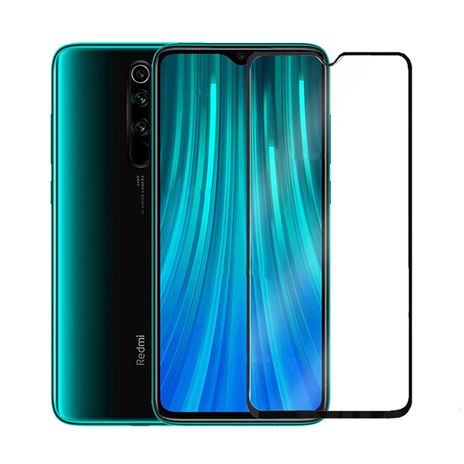 For Xiaomi Redmi Note 8 Pro Tempered Glass Screen Protector 6D/9D/11D - Black
