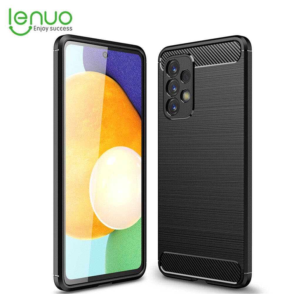 Lenuo for Samsung Galaxy A53 5G Case Carbon Fiber Cover