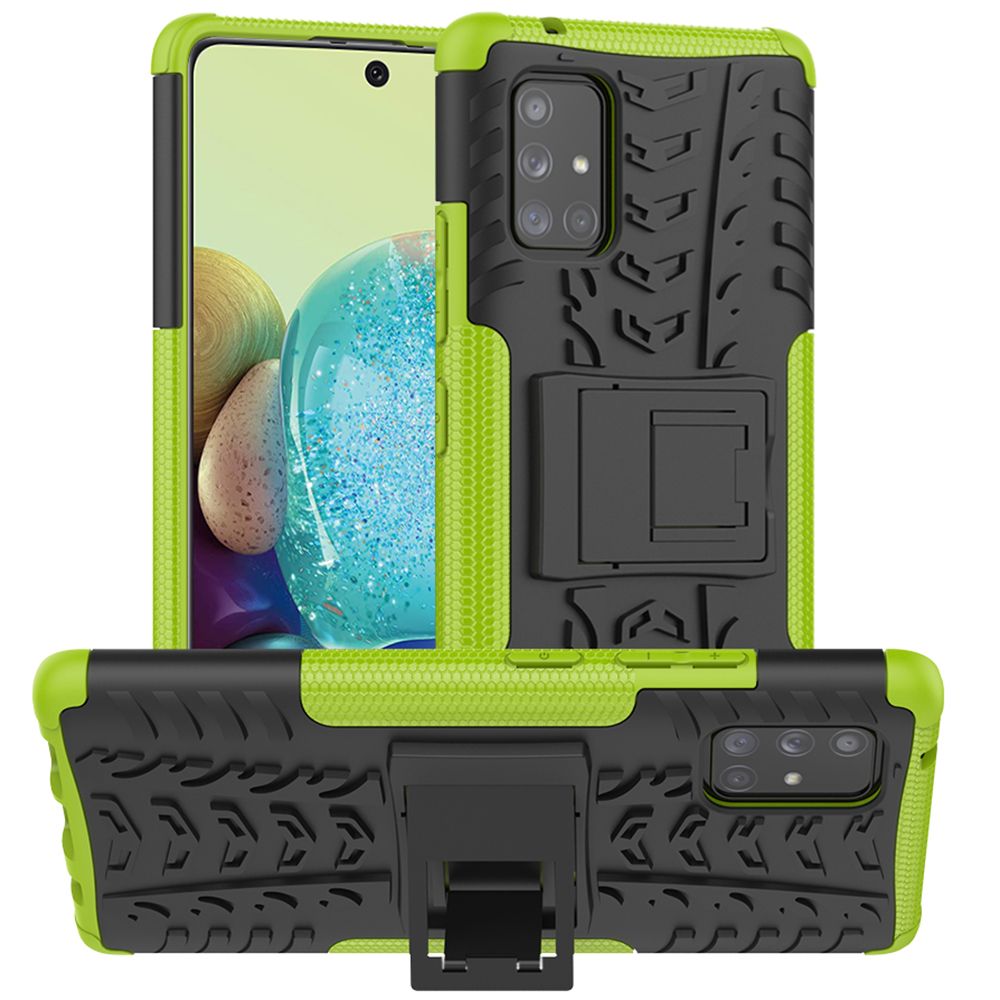 Heavy Duty Armor Tough Hybrid Shockproof Dual Layer Kickstand Protective Case Cover For Samsung Galaxy A71 5G