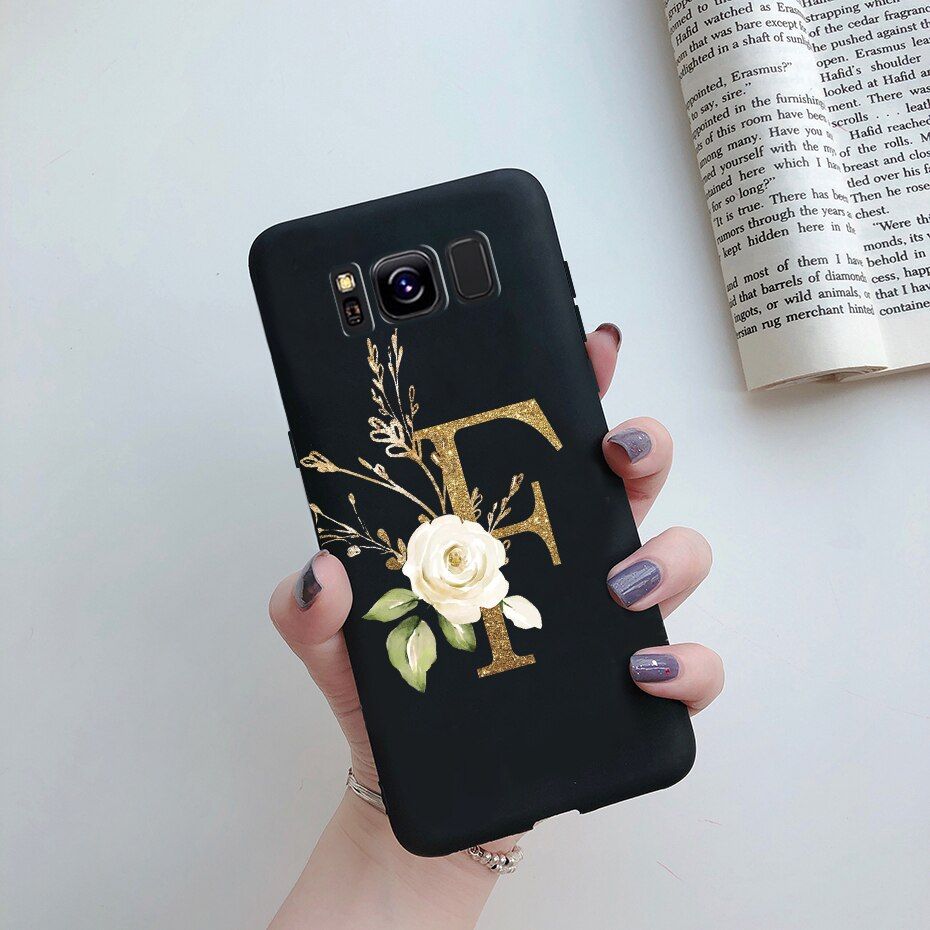 for Samsung Galaxy S8 S8 Plus Phone Case Slim Matte Cute Letters Back Silicone TPU soft cover case For Samsung S8 S 8 plus cases